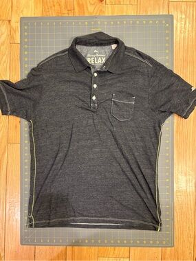 Tommy Bahama Dark Charcoal Heather Polo